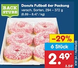 Donuts Fußball 6er Packung von Backstube im aktuellen Netto Marken-Discount Prospekt für 2,49 €
