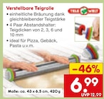 Verstellbare Teigrolle Angebote bei Netto Marken-Discount Frankfurt für 6,99 €