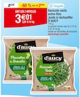 Haricots verts extra-fins Juste à réchauffer - D'AUCY à 3,01 € dans le catalogue Cora