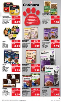 Felix Katzenfutter im Kaufland Prospekt "Aktuelle Angebote" mit 59 Seiten (Krefeld)