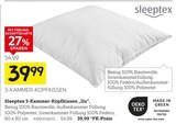 Aktuelles 3-Kammer-Kopfkissen „Ilu“ Angebot bei XXXLutz in Reutlingen ab 39,99 €