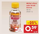 Rum Aroma von Müller’s für 0,59 € bei Netto Marken-Discount im Angebot Rum Aroma von Müller’s im aktuellen Netto Marken-Discount Prospekt