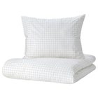 Bettwäsche-Set, 2-teilig Karos weiß/gelb Angebote von VÄNKRETS bei IKEA Aachen für 11,99 €