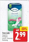Lady Hygiene-Einlagen von Tena für 2,99 € bei E center im Angebot Lady Hygiene-Einlagen von Tena im aktuellen E center Prospekt