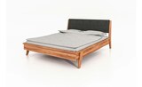 Massivholzbett mit gepolstertem Kopfteil Hugo im aktuellen Höffner Prospekt für 744,00 €
