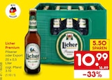 Pilsener im Angebot bei Netto Marken-Discount in Langen Pilsener Angebote von Licher Premium bei Netto Marken-Discount Langen für 10,99 €
