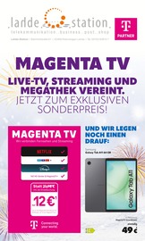 Aktueller lahde Station Prospekt mit Handy, "MAGENTA TV", Seite 1