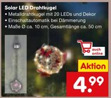 Solar LED Drahtkugel Angebote bei Netto Marken-Discount Trier für 4,99 €