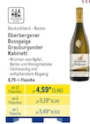Grauburgunder Kabinett von Oberbergener Bassgeige im aktuellen METRO Prospekt für 5,46 €