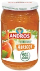 Le 2ème à -60% sur la gamme de confitures -30% sucres Andros - Andros en promo chez Supermarchés Match Le 2ème à -60% sur la gamme de confitures -30% sucres Andros - Andros dans le catalogue Supermarchés Match