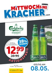 Aktueller Getränkeland Getränkemarkt Prospekt in Tauche und Umgebung, "Mittwochskracher" mit 1 Seite, 08.05.2024 - 08.05.2024