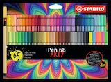 Étui de 65 feutres pen 68 - STABILO en promo chez Fnac Étui de 65 feutres pen 68 - STABILO dans le catalogue Fnac