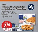 Schlemmerfilet, Fischstäbchen oder Backofen- oder Pfannenfisch Angebote von Frosta bei V-Markt Kempten für 2,79 €