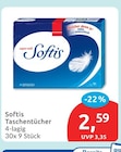 Taschentücher von Softis für 2,59 € bei budni im Angebot Taschentücher von Softis im aktuellen budni Prospekt
