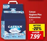Hygiene Plus Katzenstreu Angebot im Lidl Prospekt für 7,99 €