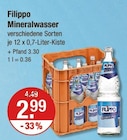 Mineralwasser von Filippo im aktuellen V-Markt Prospekt für 2,99 €