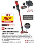 Akku-Stielstaubsauger „TE-SV 18 Li-Solo“ bei toom Baumarkt im Falkensee Prospekt für 99,99 €