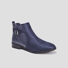 Promo Bottines chelsea avec boucles bleu femme à 25,99 € dans le catalogue La Halle à Montdidier