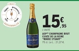 AOP champagne brut cuvée de la reine - MARIE STUART - E.Leclerc à Colomiers AOP champagne brut cuvée de la reine - MARIE STUART en promo chez E.Leclerc Colomiers à 15,95 €