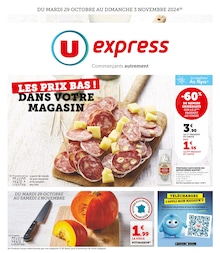 U Express Catalogue "LES PRIX BAS ! DANS VOTRE MAGASIN", 8 pages, Grand,  29/10/2024 - 03/11/2024