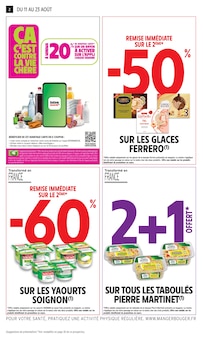 Catalogue Intermarché Super de la semaine "-50% DE REMISE IMMÉDIATE SUR LE 2ÈME" avec 2 pages, valide du 11/08/2026 au 23/08/2026 pour Sault-lès-Rethel et alentours Prospectus Intermarché Super de la semaine "-50% DE REMISE IMMÉDIATE SUR LE 2ÈME" avec 2 pages, valide du 11/08/2026 au 23/08/2026 pour Sault-lès-Rethel et alentours