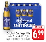 Original Pils Angebote von Oettinger bei E center Freiburg für 6,99 €