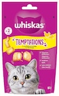 Friandises pour chat Temptations Poulet fromage - Whiskas dans le catalogue Super U
