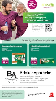 Aktueller mea - meine apotheke Prospekt "Unsere September-Angebote" Seite 1 von 4 Seiten für Hannover