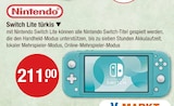 Switch Lite türkis im V-Markt Prospekt Switch Lite türkis von Nintendo im aktuellen V-Markt Prospekt für 211,00 €