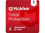 McAfee® Total Protection, Antivirus- und Internet-Sicherheitssoftware, 5 Geräte (Windows®/Mac®/Android/iOS), 1 Jahr, Download Code - [Multiplattform] von MCAFEE im aktuellen MediaMarkt Saturn Prospekt für 35,99 €