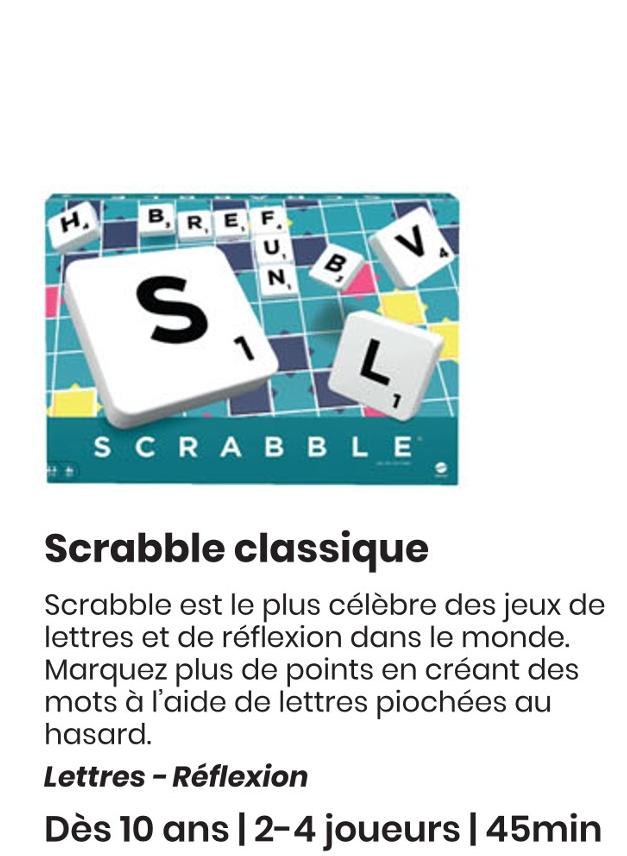 Promo Scrabble classique chez Monoprix
