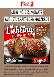 Bäcker Prospekt von Bäckerei Schäfers Bäckerei Schäfers Prospekt: LIEBLING DES MONATS, 1 Seite, 09.08.2022 - 31.08.2022
