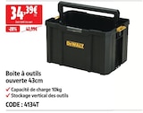 Boite à outils ouverte 43 cm - DEWALT en promo chez Screwfix Le Havre à 34,39 €