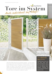 Gartentor im RHG Baucentrum Prospekt in Zwickau Aktueller RHG Baucentrum Prospekt mit Gartentor, "Der Katalog für Gartengestaltung, Gartenpflege und Gartenfreizeit.", Seite 116