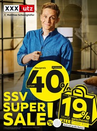 XXXLutz Möbelhäuser Prospekt für Hebertsfelden mit 42 Seiten XXXLutz Möbelhäuser Prospekt für Hebertsfelden: "SSV SUPER SALE!", 42 Seiten, 27.06.2022 - 03.07.2022