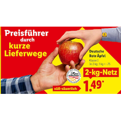 Deutsche Rote Äpfel