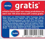 Soft Creme von NIVEA bei budni im Angebot Soft Creme von NIVEA im aktuellen budni Prospekt