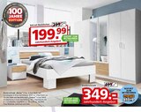 Schlafzimmerschrank im Segmüller Prospekt Bett mit Nachttischen im aktuellen Segmüller Prospekt für 199,99 €