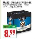 Hefeweissbier Alkoholfrei im Angebot bei Marktkauf in Dülmen Hefeweissbier Alkoholfrei Angebote von Franziskaner bei Marktkauf Dülmen für 8,99 €