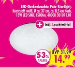 LED-Deckenleuchte Putz Starlight für 14,99 € bei SB Möbel Boss im Angebot LED-Deckenleuchte Putz Starlight im aktuellen SB Möbel Boss Prospekt