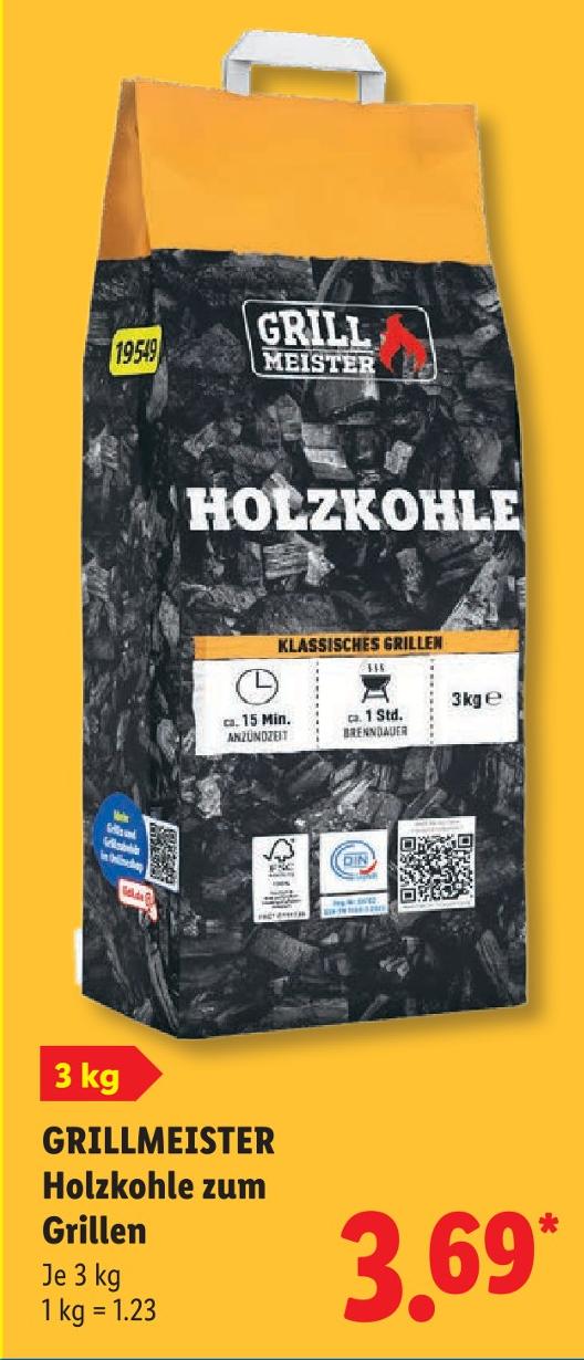 Holzkohle zum Grillen