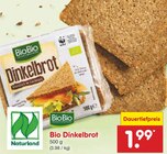 Bio Dinkelbrot Angebote von BioBio bei Netto Marken-Discount Hannover für 1,99 €