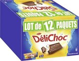 Géant Casino - Biscuits Chocolat au lait DéliChoc : offre du catalogue Promo Biscuits Chocolat au lait DéliChoc à 14,67 € dans le catalogue Géant Casino "Maxi lot, maxi éco"