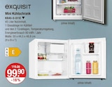 Mini Kühlschrank KB45-0-011E im V-Markt Prospekt Mini Kühlschrank KB45-0-011E von exquisit im aktuellen V-Markt Prospekt für 99,90 €