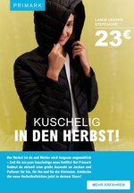 Primark Prospekt für Krefeld mit 12 Seiten Primark Prospekt für Krefeld: "Kuschelig in den Herbst", 12 Seiten, 12.10.2020 - 25.10.2020