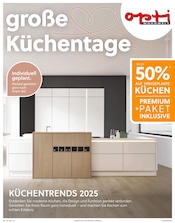 Aktueller Opti-Wohnwelt Möbel & Einrichtung Prospekt in Zehnhausen und Umgebung, "große Küchentage" mit 12 Seiten, 05.06.2025 - 28.06.2025
