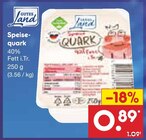 Speisequark Angebote von GUTES Land bei Netto Marken-Discount Mannheim für 0,89 €