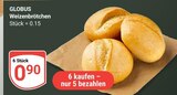 Weizenbrötchen im Angebot bei GLOBUS in Saarlouis Weizenbrötchen Angebote bei GLOBUS Saarlouis für 0,90 €
