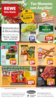 REWE Prospekt der Woche "Dein Markt" Seite 1, 08.06.2026 bis 13.06.2026 für Dorsten Aktueller REWE Prospekt "Dein Markt" Seite 1 von 30 Seiten für Dorsten