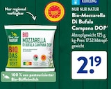 Bio-Mozzarella Di Bufala Campana DOP bei ALDI SÜD im Brunnthal Prospekt für 2,19 €